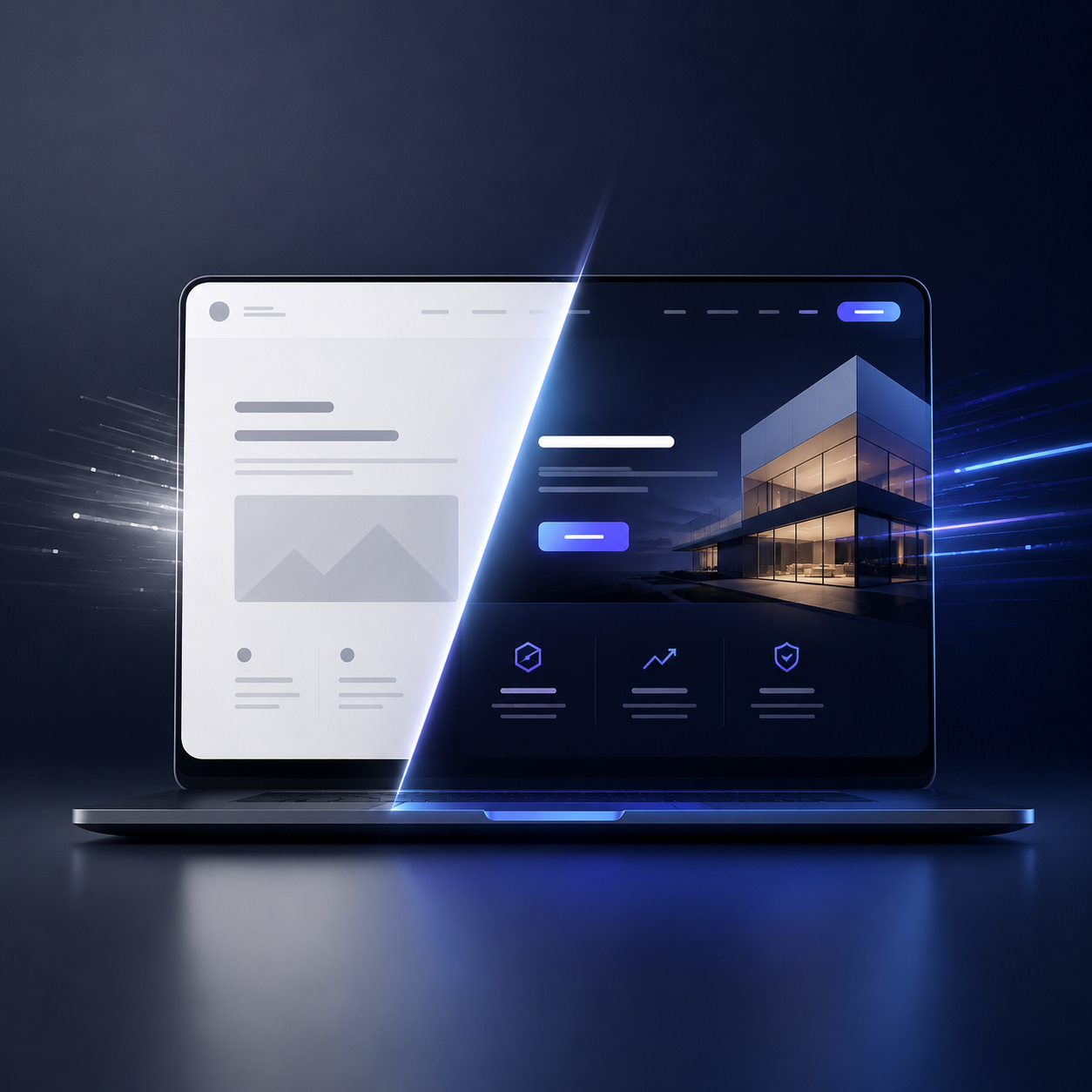 Website rebuild example